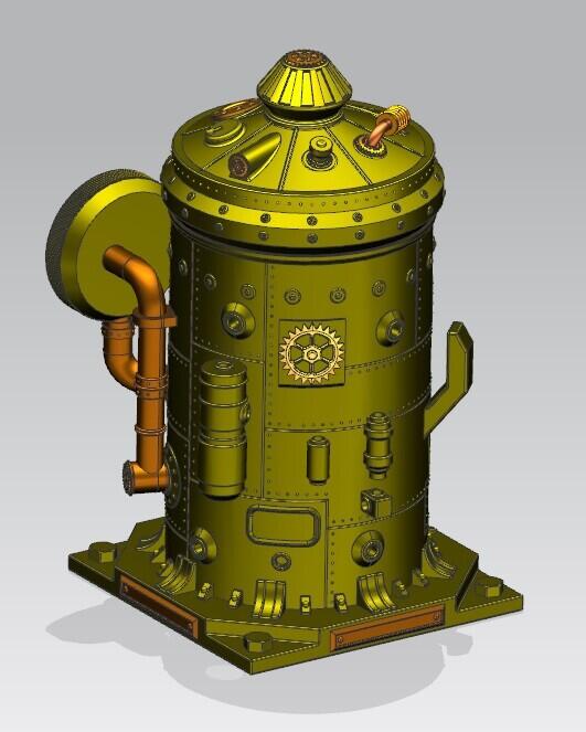 Steampunk часы, копилка и стакан для ручек