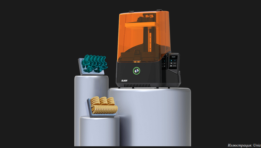 Uniz запускает продажи MSLA 3D-принтеров Slash 2 Plus