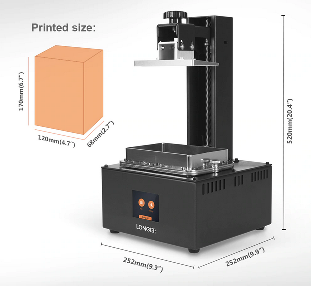 Бюджетный фотополимерный принтер 3D LONGER ORANGE 10