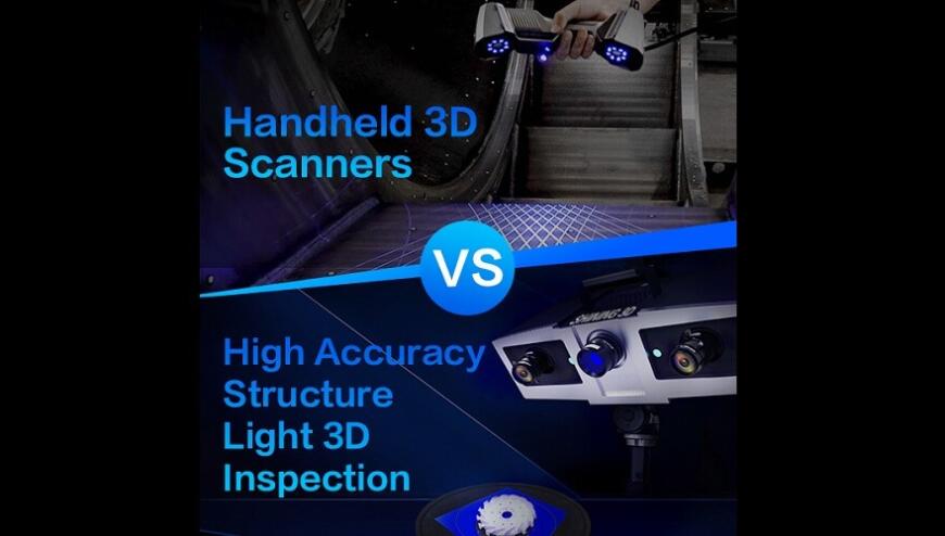 Как выбрать метрологический 3D-сканер: оцифровка структурированным светом против ручного лазерного 3D-cканирования