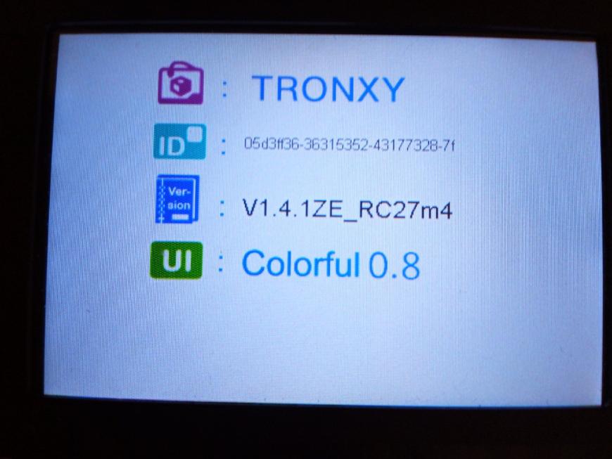 Параметры TronXY X5SA 24V