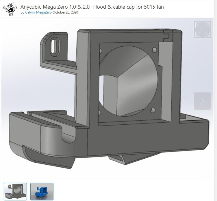 Вентлиятор для обдува модельки Anycubic