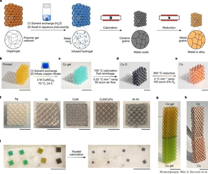 Американские ученые предложили новый метод 3D-печати металлами в микроскопических масштабах