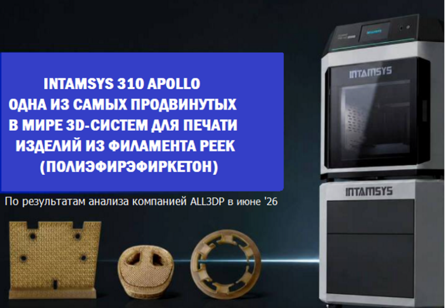 Компактная промышленная аддитивная система Funmat Pro 310 Apollo для 3D-печати PEEK