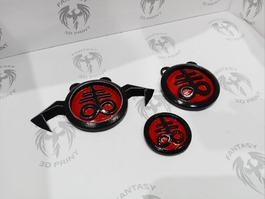 Значки Бладрейн 2х типов и значок на холодильник