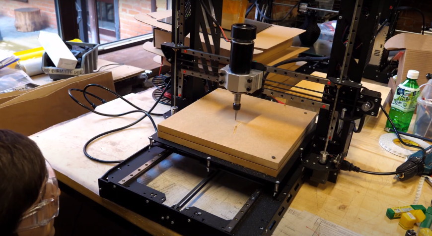Как мы делали из 3D-принтера фрезерный станок ! Фрезеруем фанеру, МДФ, акрил, текстолит
