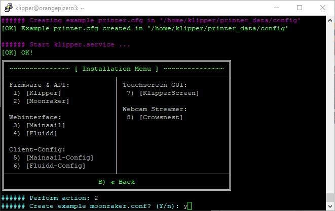 Установка Klipper на Orange Pi Zero 3 + Ender 3 (armbian)