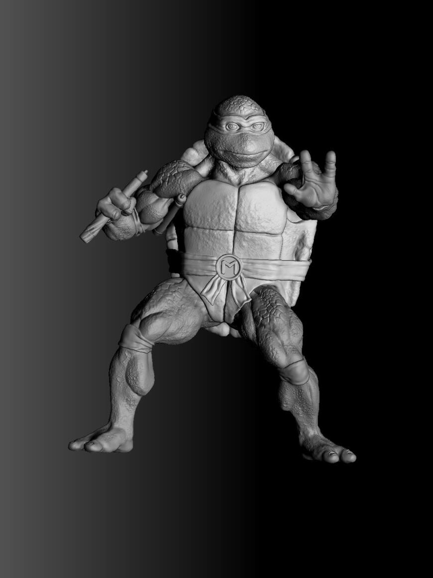 Черепашка-ниндзя. сборный. Anycubic Photon Mono X - 4K