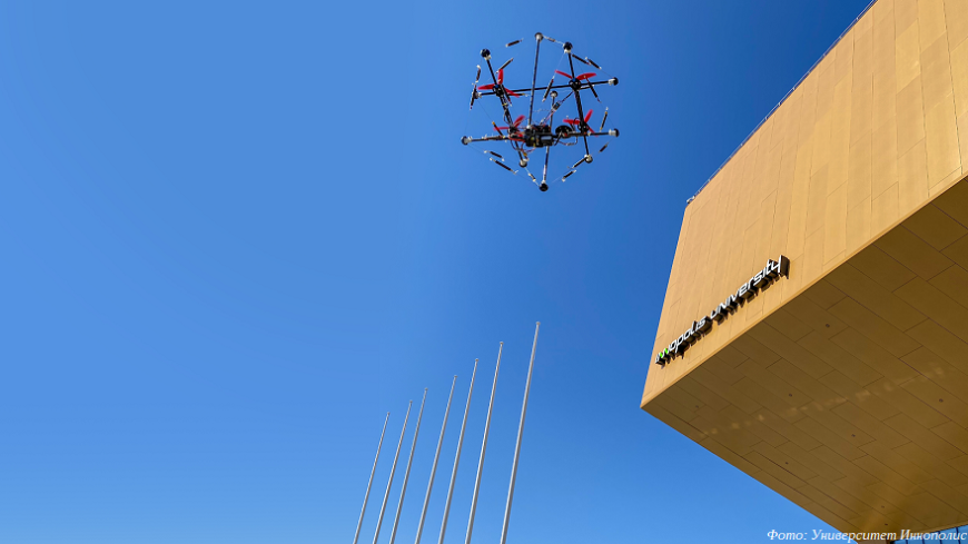 В Университете Иннополис испытали ударопрочный летающий беспилотник Tensodrone