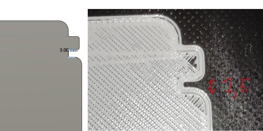 Cura и Fusion 360 заполняет отверстия + границы делает на 1,5 миллиметра больше