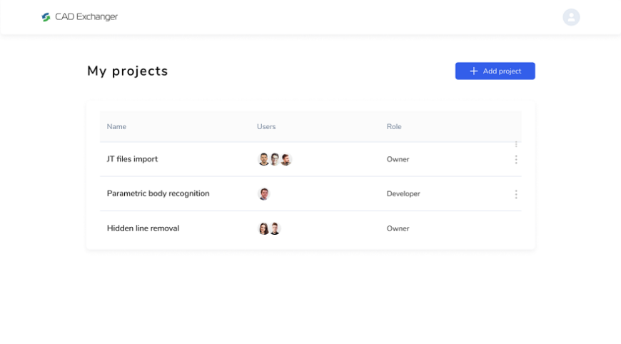 CAD Exchanger 3.11.0: новый интерфейс, личный кабинет и экспорт 2D-чертежей в DXF