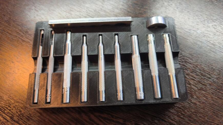 Ложемент под набор для установки заклёпок. Проектирование и результат. Ложемент под набор для установки заклёпок. Проектирование и результат.