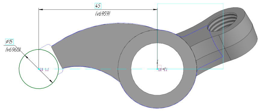 Реверс-инжиниринг в КОМПАС-3D. Пример - коромысло