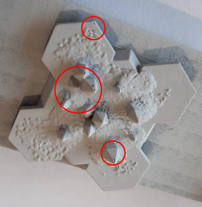 Пузыри при фотополимерной печати.