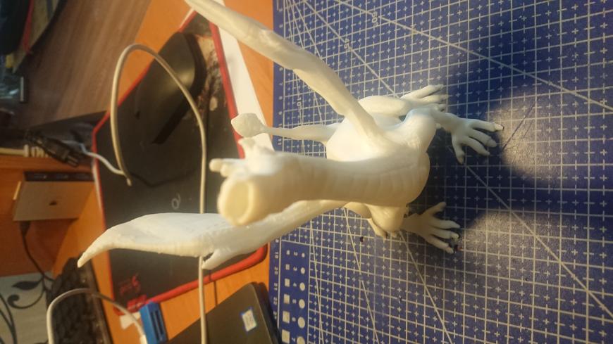 Adalinda на скорости 200 из ASA филамента.