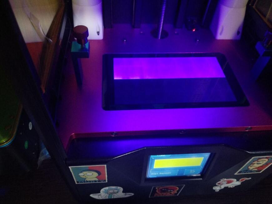 anycubic photon s работает только пол экрана