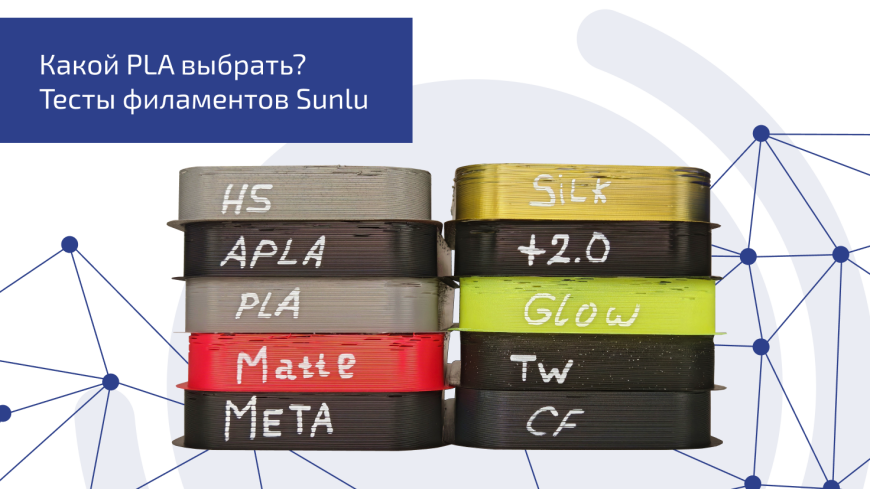 Обзор PLA-пластиков от Sunlu