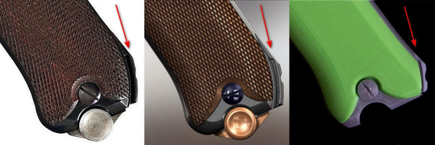 Borchardt-Luger pistol. «Настоящий» из пластика.