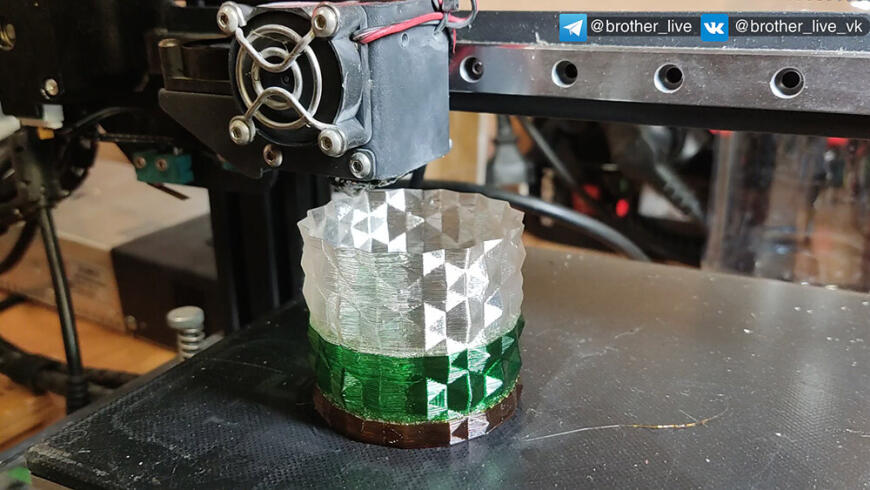 DIY 3D печать напрямую ПЕТ лентой из пластиковых бутылок.