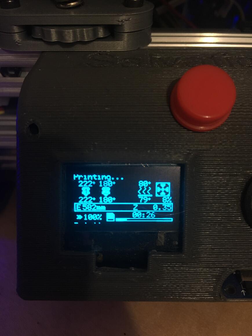 Смещаются показания на дисплее I2C Marlin 2.0.7.2, Re-arm