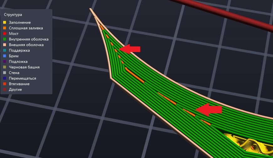 Orca Slicer маленькие пробелы не заполняются.