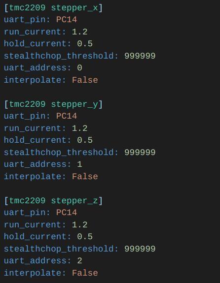 Не работает связка Klipper + Lerdge-Z + TMC2209 + UART