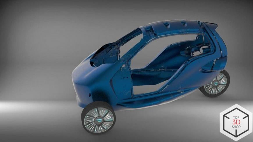 3D-сканирование электромобиля, как часть процесса разработки