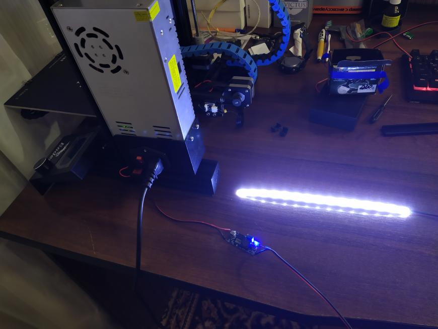 LED подсветка для моего Ender 3