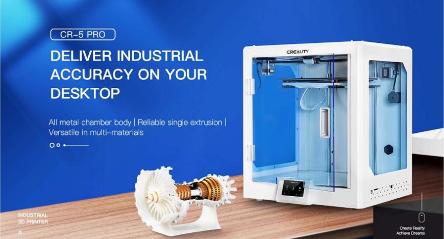 Creality 3D анонсировала настольные 3D-принтеры CR-5 Pro