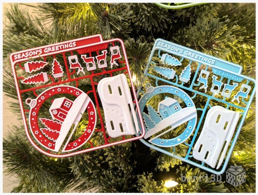 Скоро Новый ГОД ! Красивый плоский н объемный шарик