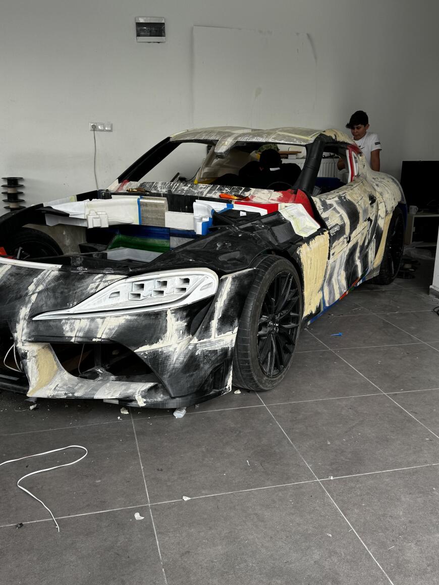 Печать сборной модели Toyota GR Supra A90. Часть 7. шутки стали реальностью Масштаб 1-1