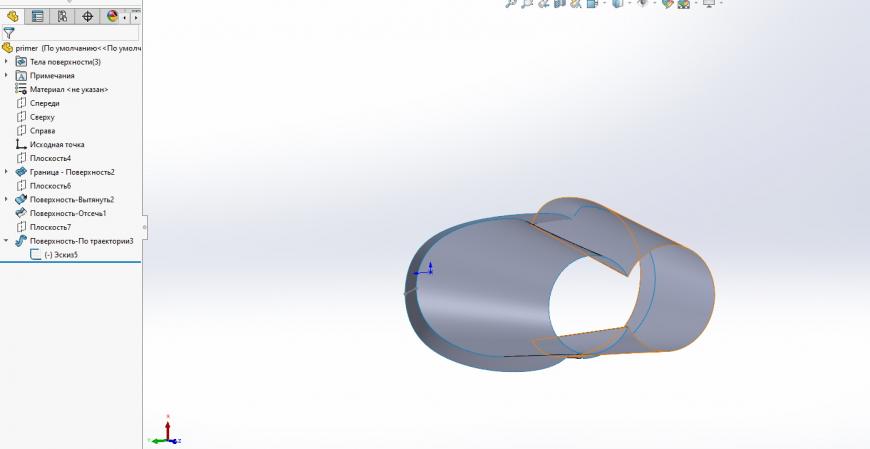 solidworks построение модели