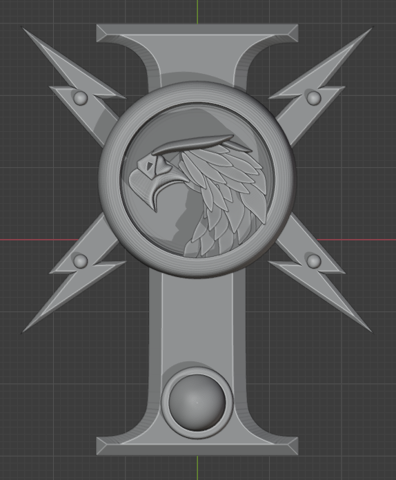 Значок Адептус Кустодес из Warhammer 40000