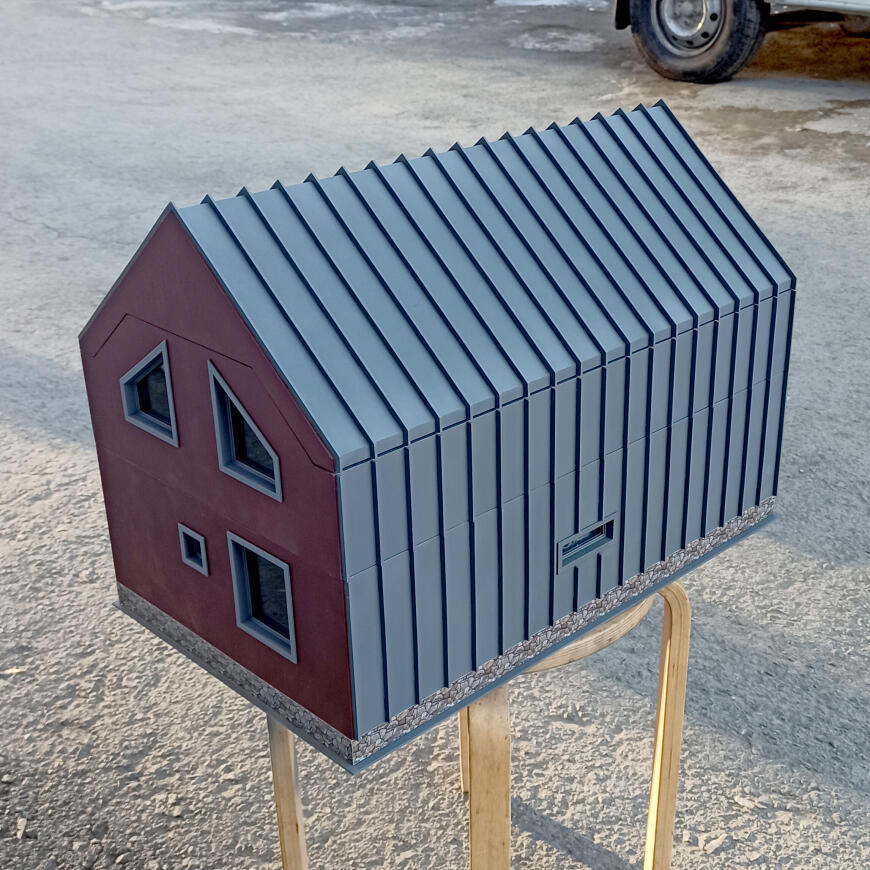 Макет коттеджа.