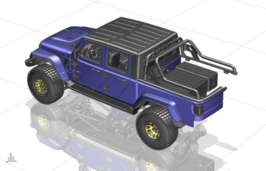 Р/У Jeep Gladiator 1:10 на 3D принтере. Часть 1