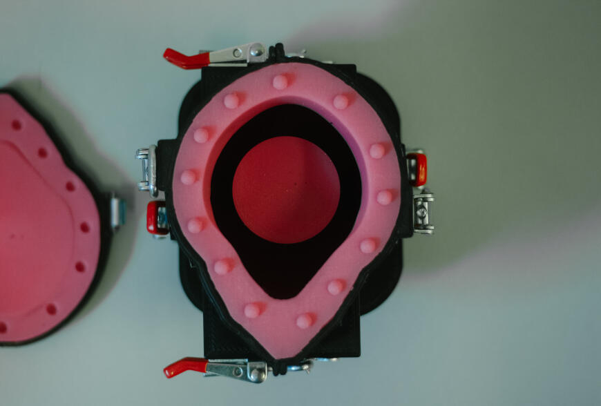 Печать кожуха для силиконовой литейной формы 3