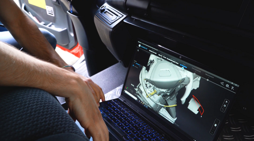 Оцифровка пожарной машины с помощью 3D-сканера EinScan Pro HD