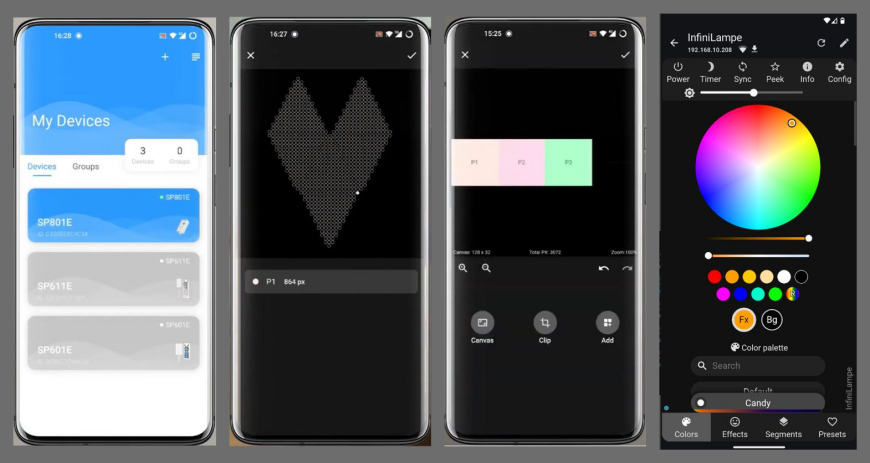 Экраны PIXBOX, часть 9: мобильное приложение, функционал, прошивка