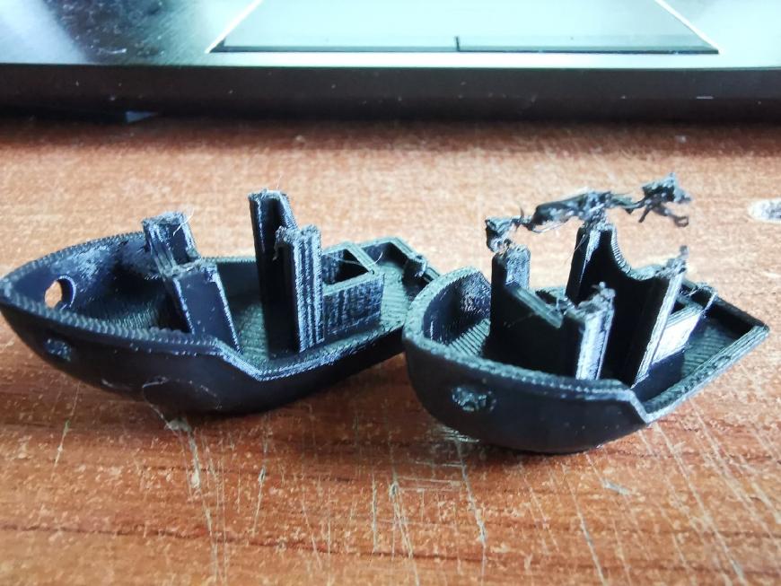 Откаты при печати PETG