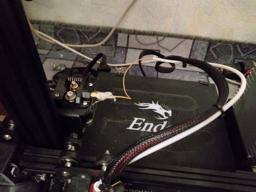 Пластик не выходит из сопла. Ender 3