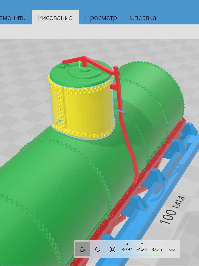 Печатаем сборную модель двухосной цистерны серии Ц Печатаем сборную модель двухосной цистерны серии Ц
