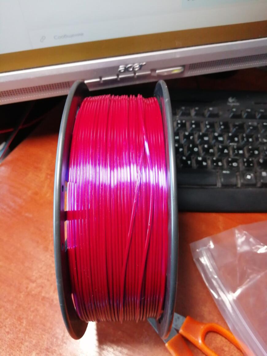 Нанообзор на аметистовый PETG+ от LIDER-3D.