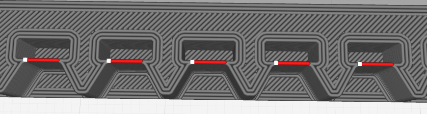 Печать внешней стенки только с одним швом