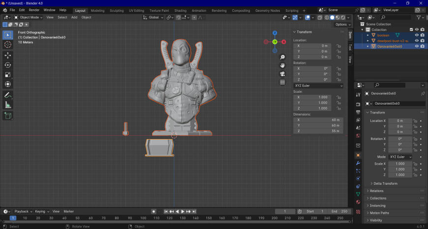 Как превратить любую 3D-фигурку в заглушку для забора