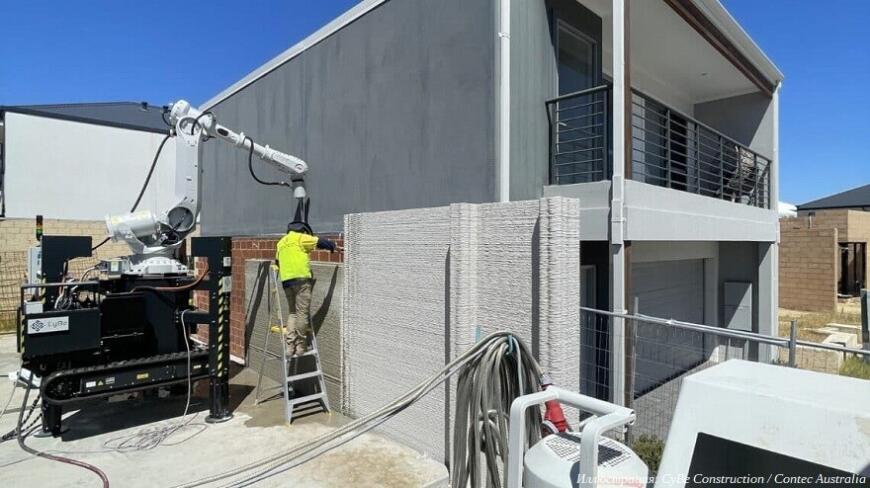 Австралия обзавелась своим первым двухэтажным 3D-печатным домом Австралия обзавелась своим первым двухэтажным 3D-печатным домом