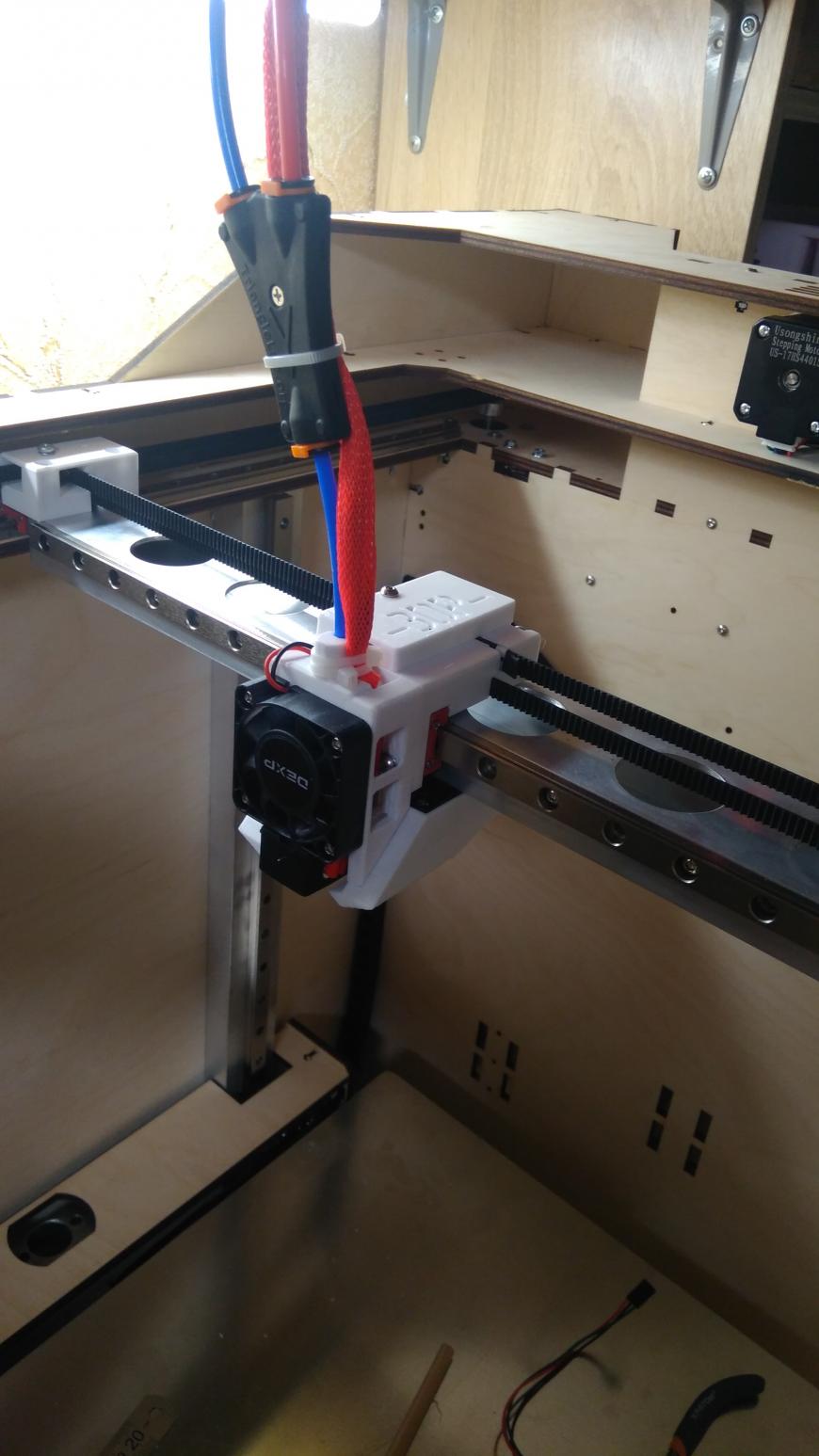 -3DP-BCoreXY- широкоформатный принтер под тяжелую печать. Портал. Хотенд/экструдер