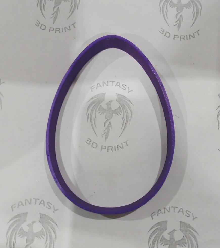 Вырубка для пряника в форме яйца