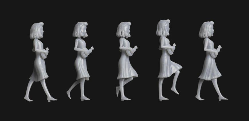 Догони меня: анимационный фильм, созданный с помощью 3D-печати