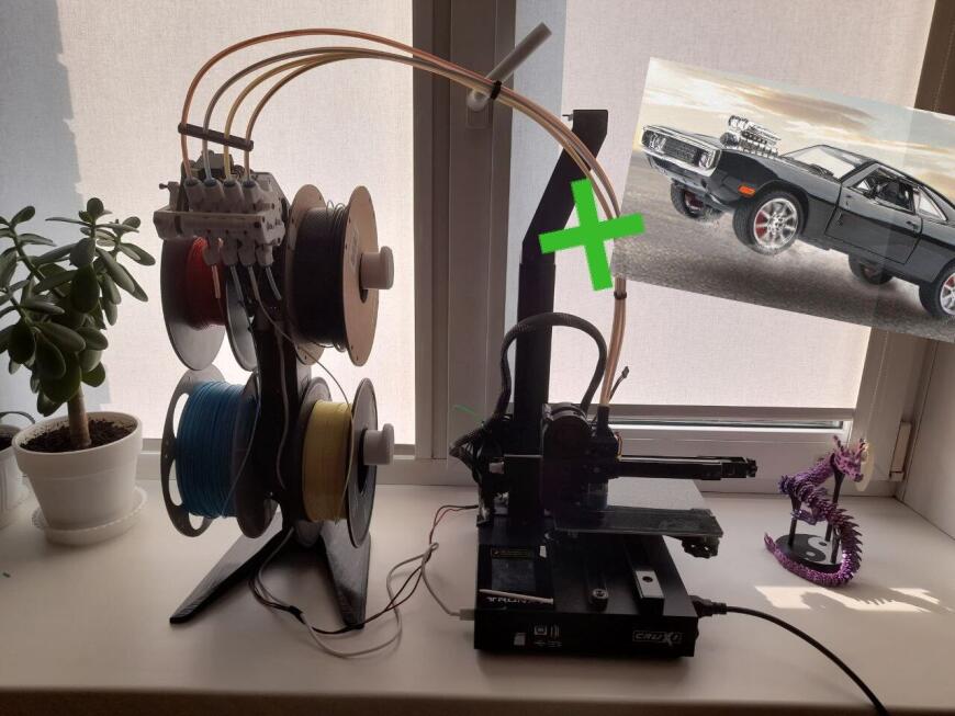 Дневник Tronxy Crux-1: Путь к стабильности работы ММУ + Tooned D.Charger 1970 R/T Toretto