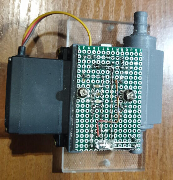 Точечный обдув аквариумным компрессором.